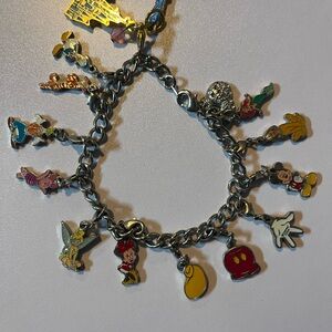 Disney Charm Bracelet with Multicolor Characters